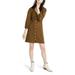 Madewell Dresses | Madewell Texture & Thread Crepe Button Down Balloon Sleeve Dress Olive {Yy23} | Color: Green/Tan | Size: S