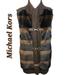 Michael Kors Jackets & Coats | Michael Kors Faux Fur Front Sweater Vest Size M | Color: Brown/Gold | Size: M