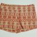 J. Crew Shorts | Loft Womens Flat Front Coral Chino Shorts Sz 0 - 2 | Color: Cream/Orange | Size: 2