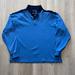 Nike Shirts | Men's Vintage Y2k Nike Blue Black Center Swoosh 1/4 Zip Sweatshirt Jacket Sz Xl | Color: Blue | Size: Xl