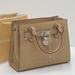 Michael Kors Bags | Michael Kors Hamilton Small Crocodile Embossed Faux Leather Satchel Camel Nwt | Color: Silver/Tan | Size: Various