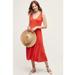 Anthropologie Dresses | Maeve Abroad Midi Dress Nwt | Color: Red | Size: S