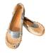 Free People Shoes | Jim Barnier Womens Molly Moccasin Size 7.5 Silver Must Leather Flats Free People | Color: Silver | Size: 7.5