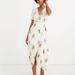 Madewell Dresses | Madewell Faux Wrap Dress | Color: Green/White | Size: 4