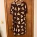 Lularoe Dresses | Lularoe Julia Xl #921 | Color: Brown/Cream | Size: Xl