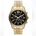 Michael Kors Accessories | Men's Chronograph Lexington Gold-Tone Stainless Steel Bracelet Watch 45mm Mk8286 | Color: Black/Gold | Size: Os