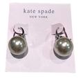 Kate Spade Jewelry | Kate Spade Silver Shine On Gray Pearl Drop Earrings | Color: Gray/Silver | Size: Os