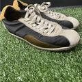 Coach Shoes | Coach Womens Shoes Sz 8.5 B Black Gold Sheep Fur Tennis Sneakers Low Lace G1313 | Color: Black | Size: 8.5