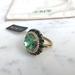 J. Crew Jewelry | J. Crew Crystal Emerald Gems Coctail Ring Size 8 Nwt Gold Tone | Color: Gold | Size: 8