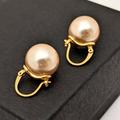 Kate Spade Jewelry | Kate Spade New York Gold Tone Champagne Color Faux Pearl Beaded Earrings | Color: Cream/Gold | Size: Os