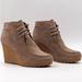Michael Kors Shoes | Michael Kors Suede Wedge Boot | Color: Tan | Size: 6