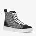 Michael Kors Shoes | Michael Kors Edie Cristal Logo Knit High Top Sneaker Brand Newnew Without Box | Color: Black/White | Size: 7