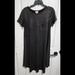 Lularoe Dresses | Lularoe Carley Hi Low Dress Medium Black Silver Sparkle | Color: Black | Size: M