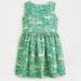 J. Crew Dresses | J. Crew Crewcuts Green & Gold Deer Flora & Fauna Holiday Party Dress Size 16 | Color: Gold/Green | Size: 16g