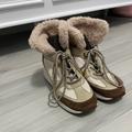 Michael Kors Shoes | Michael Kors Faux Fur High Top Lace Up Beige Sneakers Size 5 | Color: Brown/Cream | Size: 5