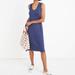 Madewell Dresses | Madewell Jersey Tank Dress, Sleeveless Slip Dress, Medium, Heathered Navy Blue | Color: Blue | Size: M