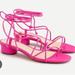 J. Crew Shoes | J.Crew Size 10 Vibrant Fuchsia Leather Toe Ring Strappy Sandal Style Ak | Color: Pink | Size: 10