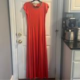 Michael Kors Dresses | Michael Kors Dress Casual Cap Sleeve Maxi Dress Size Small | Color: Orange | Size: S