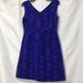 Anthropologie Dresses | Anthropologie Maeve Averie Blue Aztec Brocade Dress Size 6 Like-New | Color: Blue/Purple | Size: 6