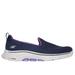 Skechers Women's GO WALK 7 - Razi Slip-On Shoes | Size 7.5 | Navy/Lavender | Textile/Synthetic | Machine Washable