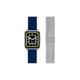 Breil Unisex Smartwatch SBT-2 mit blauem Silikonarmband und silberfarbenem Wechselarmband aus Edelstahl, Schutzklasse: IP68, Gehäusegröße: 45 mm, EW0673
