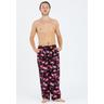 Stoffhose LOUSY LIVIN ""Pants Flamingo"" Gr. S, EURO-Größen, schwarz Herren Hosen mit Flamingo Print