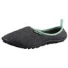 Barfußschuh LEGUANO "ACASA", Damen, Gr. 38, bunt (anthrazit, mint), Textil, meliert, sportlich, Schuhe Hausschuh Pantoffeln Barfußschuh, Bequemschuh, Hausschuh, Clog für volle Bewegungsfreiheit
