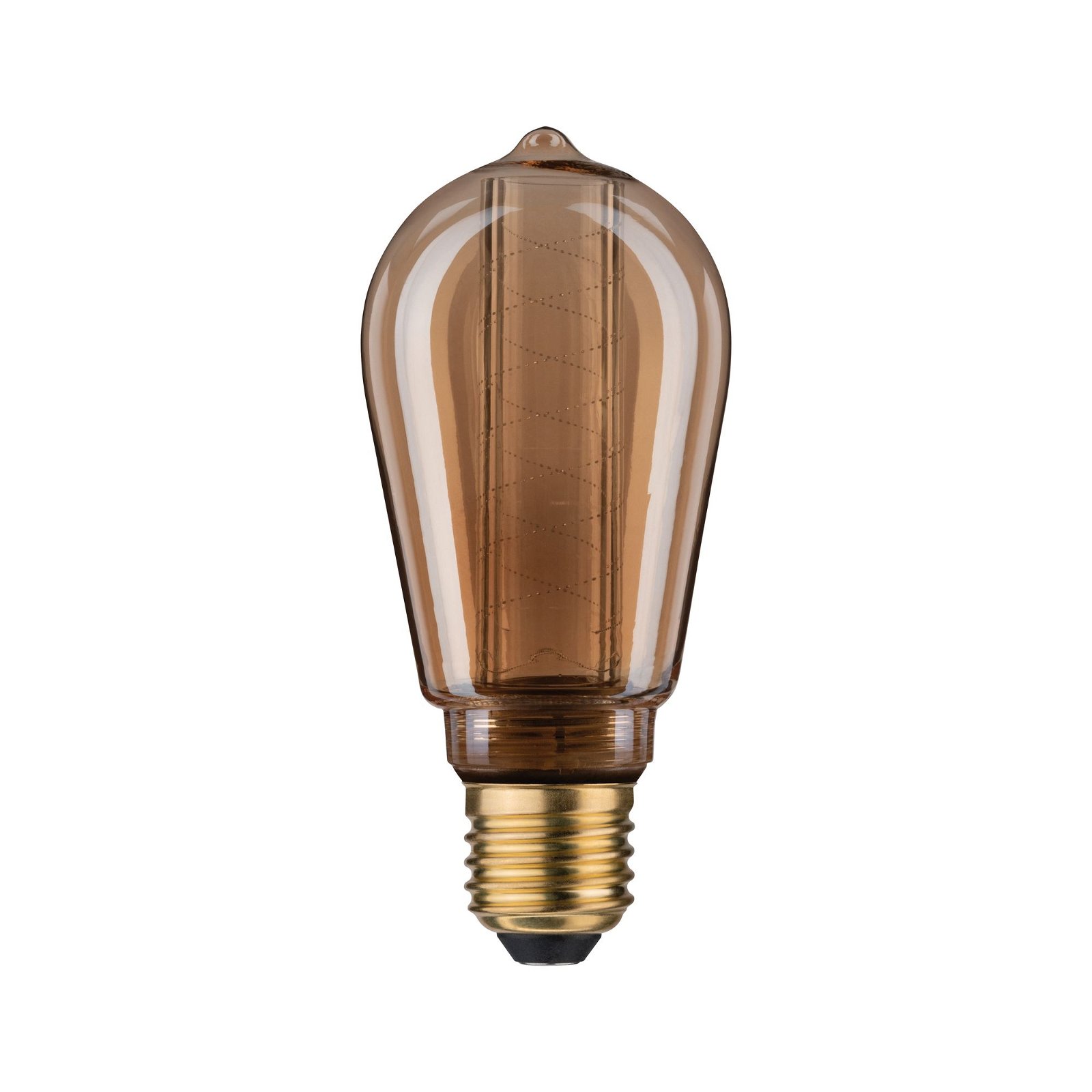PAULMANN LED-Leuchtmittel "InnerGlow ST64 120lm 1800K spiral 230V", gold (goldfarben), L:14,2 Ø:6,4, Leuchtmittel Image