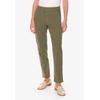 Cargohose LE TEMPS DES CERISES "CASTELLA", Herren, Gr. 30, US-Größen, grün, 98% Baumwolle, 2% Elasthan, casual, Hosen, mit geradem Schnitt
