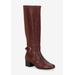 Women's Max Wide Wide Calf Boot by Ros Hommerson in Tobacco Leather Suede (Size 9 M)