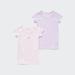 Kid's Cotton Ribbed Printed T-Shirt (2 Pack) | Light Purple | Age 12-18M | UNIQLO US