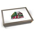 KICO Koolart Eddie Stobart Car Truck Illustration Caricature Cushion Lap Tray - Chrome Effect Frame