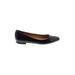 Talbots Flats: Slip-on Chunky Heel Work Black Print Shoes - Women's Size 7 - Almond Toe