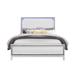 Global Furniture USA Lily Low Profile Bed Wood in Brown/White | 55.63 H x 55.63 W x 81 D in | Wayfair LILY-WHITE-QB