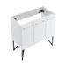 Swiss Madison Annecy 35.06" Single Bathroom Vanity Base only in Black in White | 34.63 H x 35.06 W x 17.75 D in | Wayfair SM-BV213-C