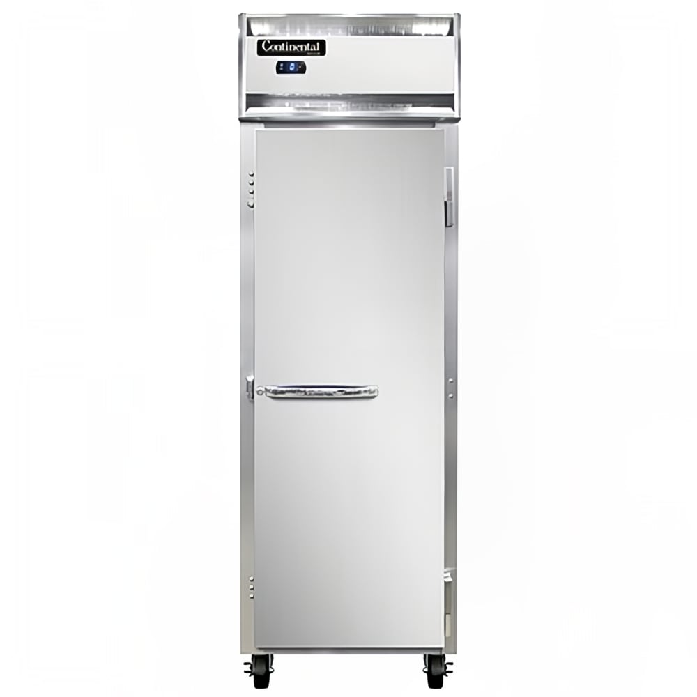 Continental 1FSNSS 26" 1 Section Reach In Freezer, 1 Right Hinge Solid Door, 115v, Stainless Steel