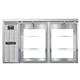 Continental BB59NSSGDPT 59" Bar Refrigerator - 4 Swinging Glass Doors, Stainless, 115v, Silver