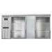 Continental BB69NSSGD 69" Bar Refrigerator - 2 Swinging Glass Doors, Stainless, 115v, Silver