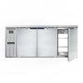 Continental BB79SNSSPT 79" Bar Refrigerator - 6 Swinging Solid Doors, Stainless, 115v, Silver