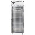 Continental D1RESNSAGD Designer Line 28 1/2" 1 Section Reach In Refrigerator, (1) Right Hinge Glass Door, Top Compressor, 115v, Silver