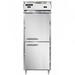 Continental D1RFESNSSHD Designer Line 28 1/2" 1 Section Commercial Refrigerator Freezer - Solid Doors, Top Compressor, 115v, Silver