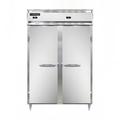 Continental D2RFN 52" 2 Section Commercial Refrigerator Freezer - Solid Doors, Top Compressor, 115v, Silver
