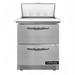 Continental SW27N8C-FB-D 27" Sandwich/Salad Prep Table w/ Refrigerated Base, 115v, Stainless Steel