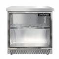 Continental SW32NGD-FB 32" Worktop Refrigerator w/ (1) Section, 115v, Silver