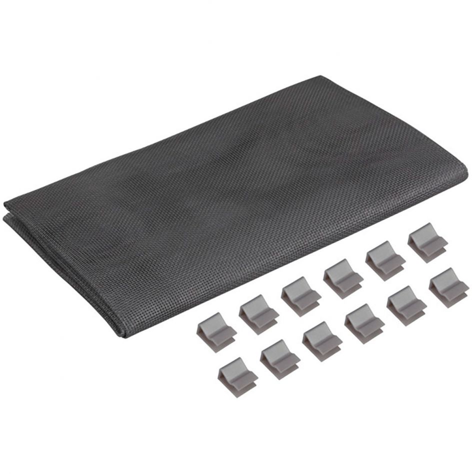 Windhager Lichtschachtabdeckung Gewebe 60x135 cm, Edelstahl Image