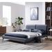 Ivy Bronx Kahlow Upholstered Platform Bed Upholstered in White | 36 H x 62.6 W x 83.9 D in | Wayfair 836683E48DCF4F7787DBF1C30CA2BB4B