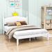 Winston Porter Nekishia Full/Double Platform Bed Wood in Brown/White | 48 H x 57 W x 79 D in | Wayfair CA4B731F1B974643BE8F47E2F10D389C