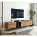 Latitude Run® Cornellius TV Stand for TVs up to 88" Wood in Brown | 19.01 H x 76.91 W x 15.11 D in | Wayfair 72B7D9B4266B444CB85849B5A2589021