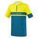 Black Crevice Herren Fahrrad Shirt, Petrol/Yellow, L