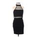 Superdown Cocktail Dress - Bodycon: Black Polka Dots Dresses - Women's Size X-Small